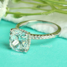 Load image into Gallery viewer, Classic 5CT Solitaire Cushion Engagement Ring|10*10mm